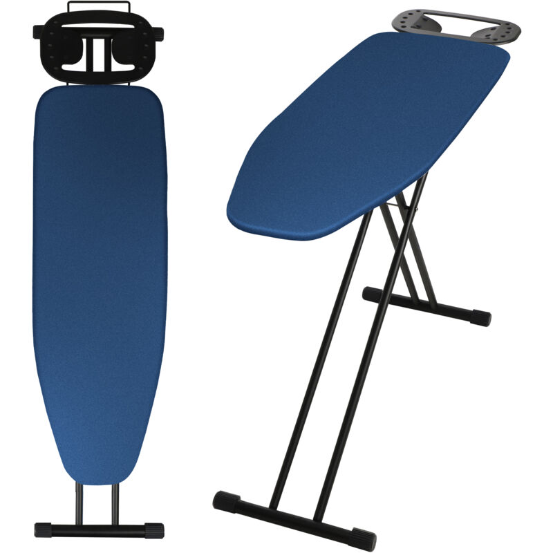 Bügelbrett, klappbarer Bügeltisch, 120x38x90 cm, Dunkelblau - Kadax