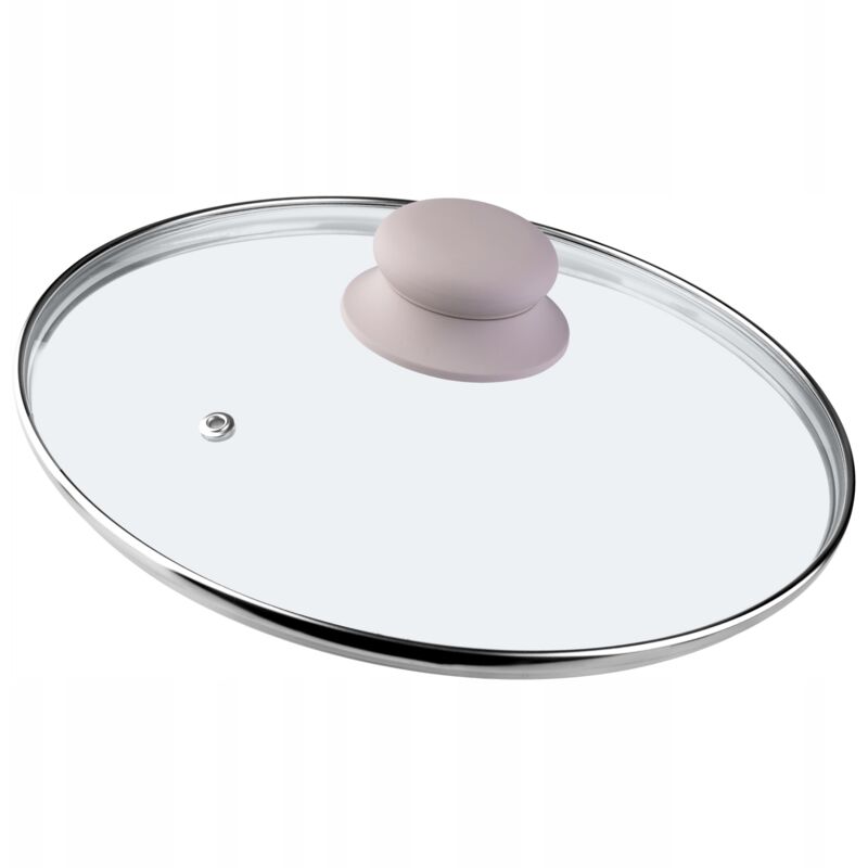 Kadax - Glasdeckel mit Silikongriff und Entlüftungsring, Küchenzubehör für Bratpfannen, Suppentöpfe un