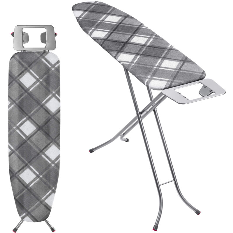 Klappbares Bügelbrett, 114x34cm Dampfbügelbrett mit Metallnetz - Kadax