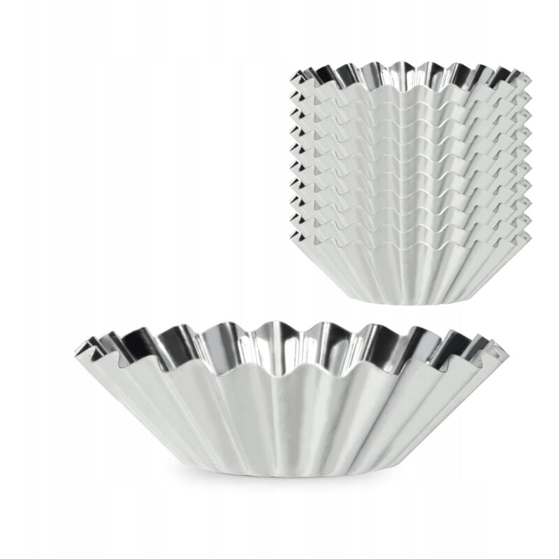 Muffinformen, Eierkuchenformen Set, Ei Torte Form aus Zinkblech, Pudding Formen, Wiederverwend - Kadax