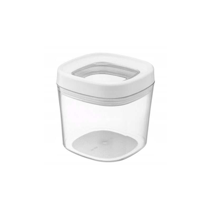 Kadax - transparente Vorratsdose aus Kunststoff mit Deckel für Mehl, Müsli, Zucker und Nudeln (600 ml,