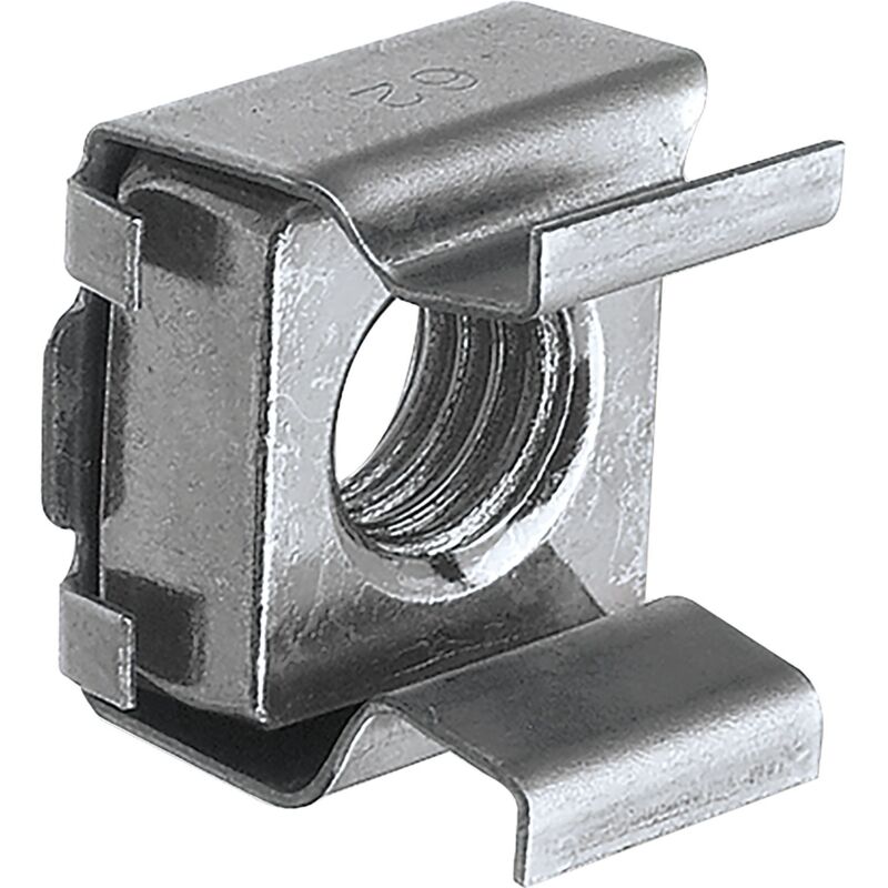 No Brand - Käfigmutter m 5 R083-16 Käfig: Edelstahl 1.4310, Mutter: Stahl verzinkt