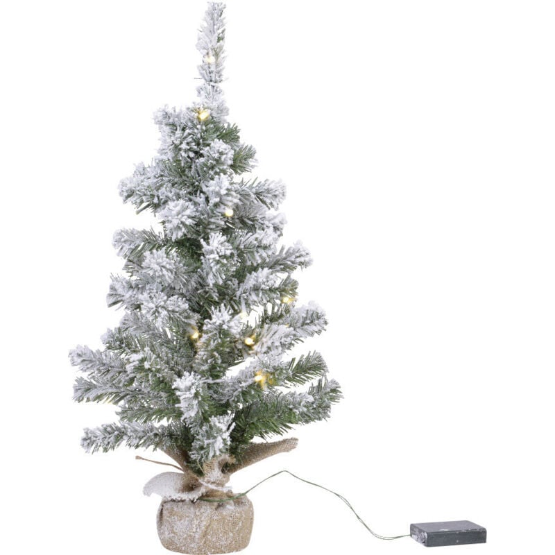 Kaemingk Tannenbaum künstlich beleuchtet beschneit 50 Lichter warmweiß Tannenbaum