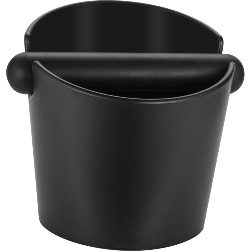 Kaffee-Abklopfbox 12,4 cm, Kaffee-Abklopfbox schwarz, Kaffeesatz-Abklopfbox, Kaffee-Abklopfbox klein, Mini-Abklopfbox, Espresso-Kaffee-Abklopfbox