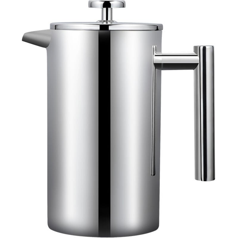 Kaffeemaschine, Küchen- und Esszimmerutensilien, French-Press-Kaffeemaschine aus Edelstahl 304, handgefertigte Teekanne, Fassungsvermögen: 1000 ml –