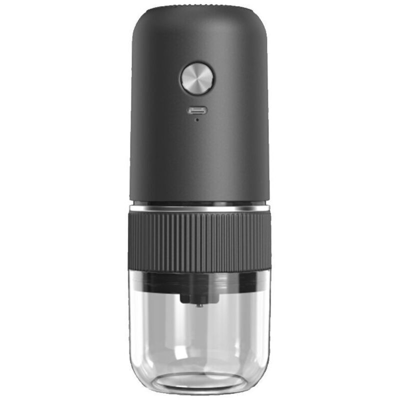 Kaffeemühle, tragbare Espressomaschine, leichte Kaffeemaschine, Reisekaffeemaschine mit Mahlwerk, wiederaufladbare Kaffeemaschine,