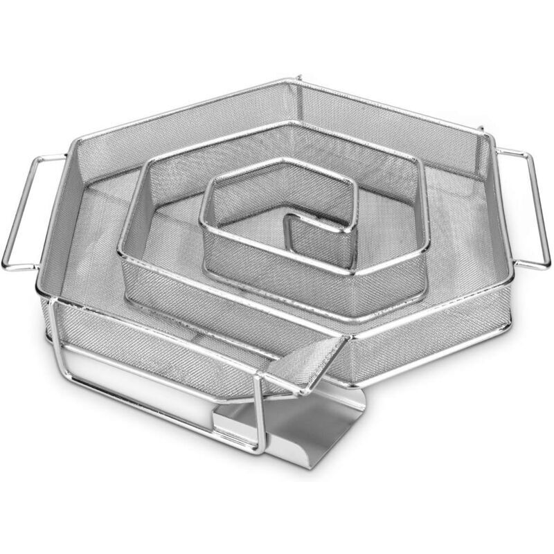 Kaltrauchgenerator – Edelstahl-Räucherofen zum Räuchern von Fleisch, Fisch, Käse, Eiern und anderen Lebensmitteln – Spiralförmiges Labyrinth, 21 x 18