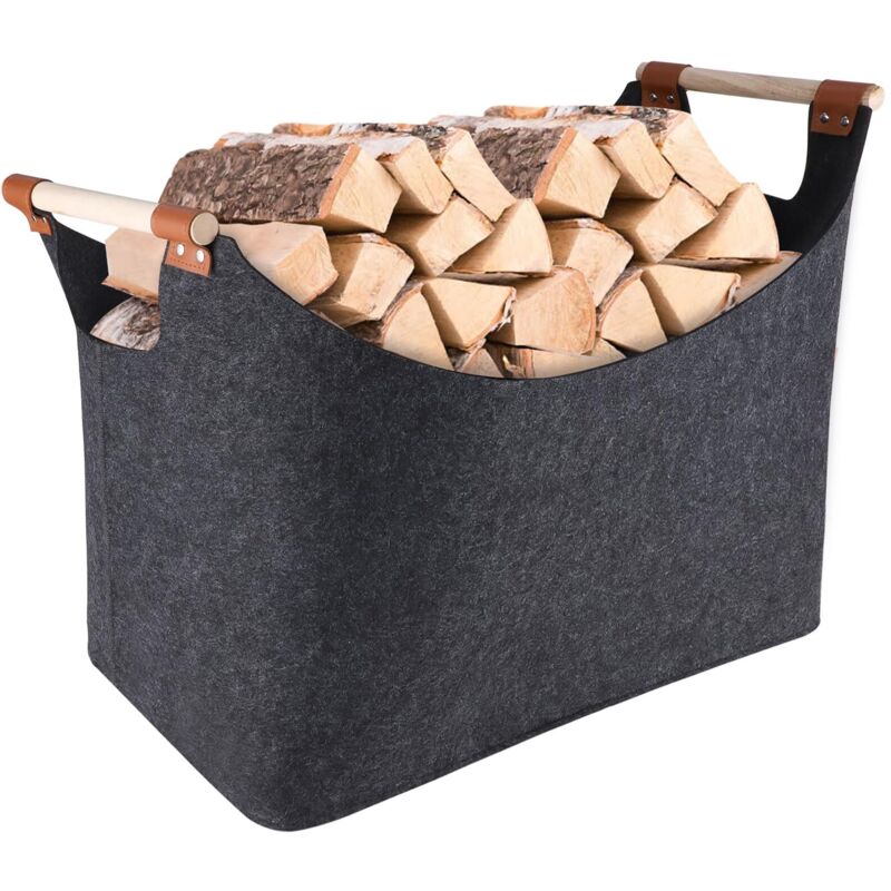 Kaminholzkorb, Holzscheittasche, Kaminholzkorb, Geeignet zur Aufbewahrung von Brennholz oder zur täglichen Aufbewahrung