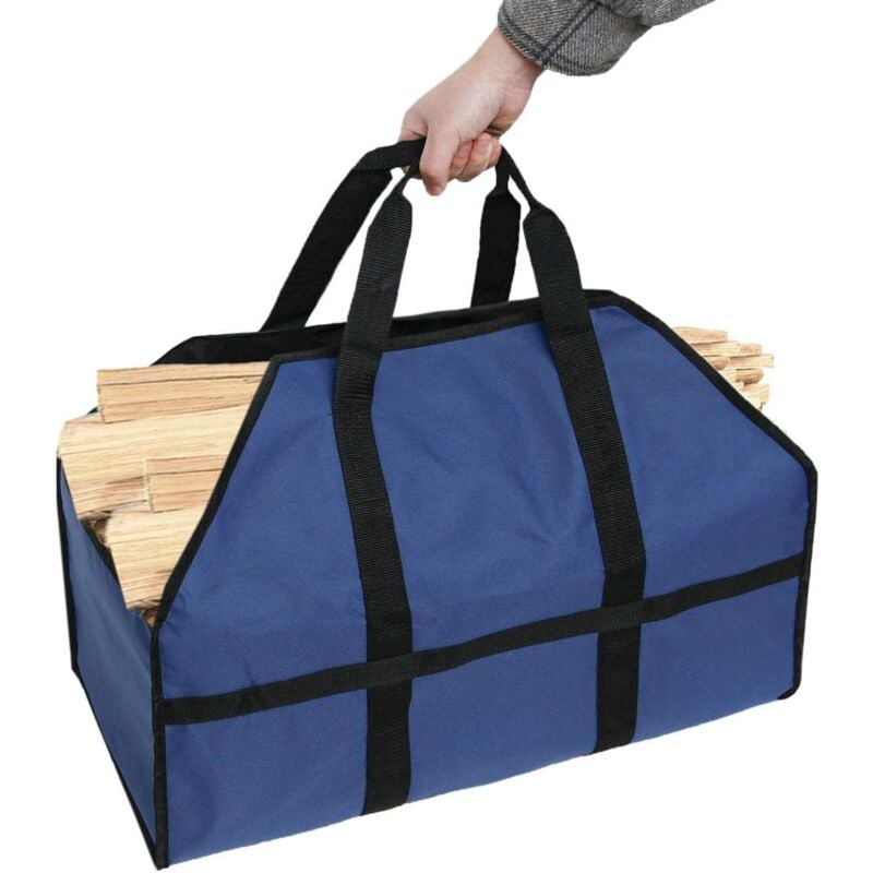 Tasche für Kaminholz – Tasche für Kaminholz, Tasche für Kaminholz, Tasche für Kaminholz, Zubehör für Holzöfen, Blau