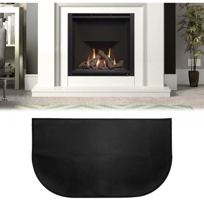 Kamin-Teppich, Brandschutzschutzmatte, feuerfester Teppich vor dem Kamin, feuerhemmender Teppich vor dem Kamin, halbrunder Kamin-Teppich, Ofen,