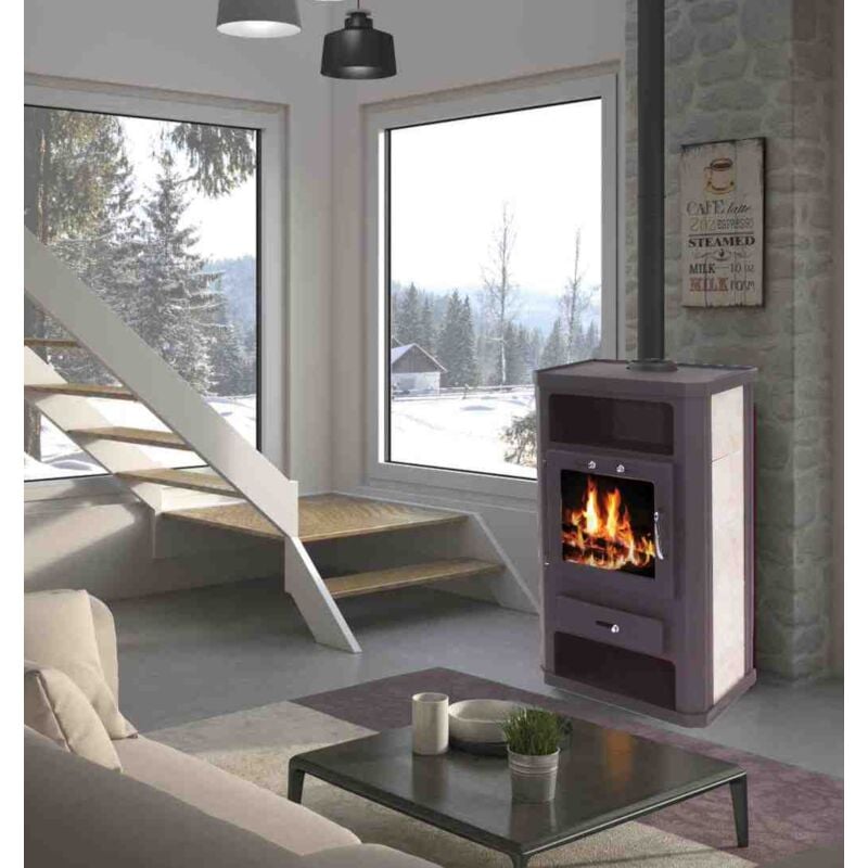 Kaminofen 11kW Kachelofen Heizofen Ofen Kamin Holzofen EEK A 56313