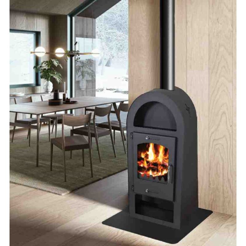 Apex - Kaminofen 9kW Holzofen Kachelofen Heizofen Holzfach Ofen Kamin a+ 56311