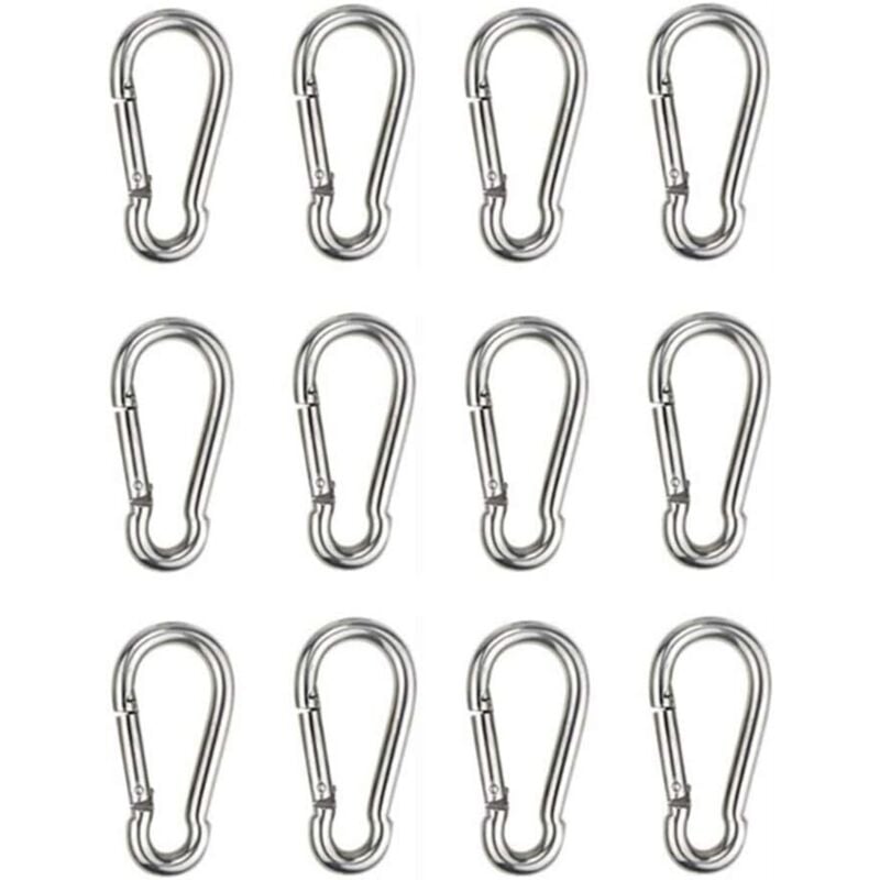 Karabinerhaken Edelstahl Sonnensegel Zubehör Edelstahl karabiner Sonnenschutz Befestigung Segel Sonnensegel Hängematten Boxsack Camping Angeln