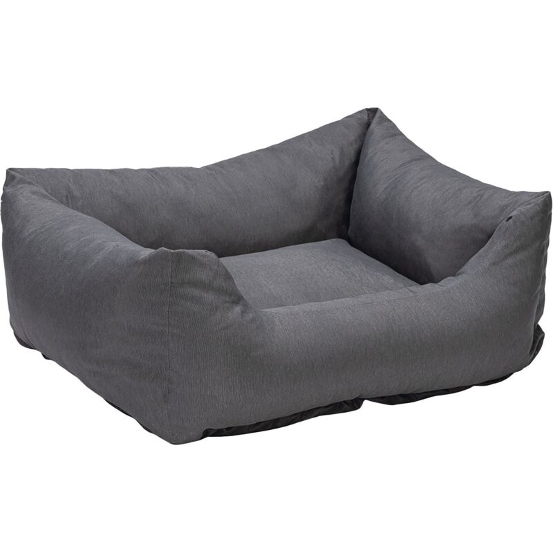 Karlie - Liegebett Charly dunkelgrau 65x60x20cm Hundebett Hundekissen Haustierbett