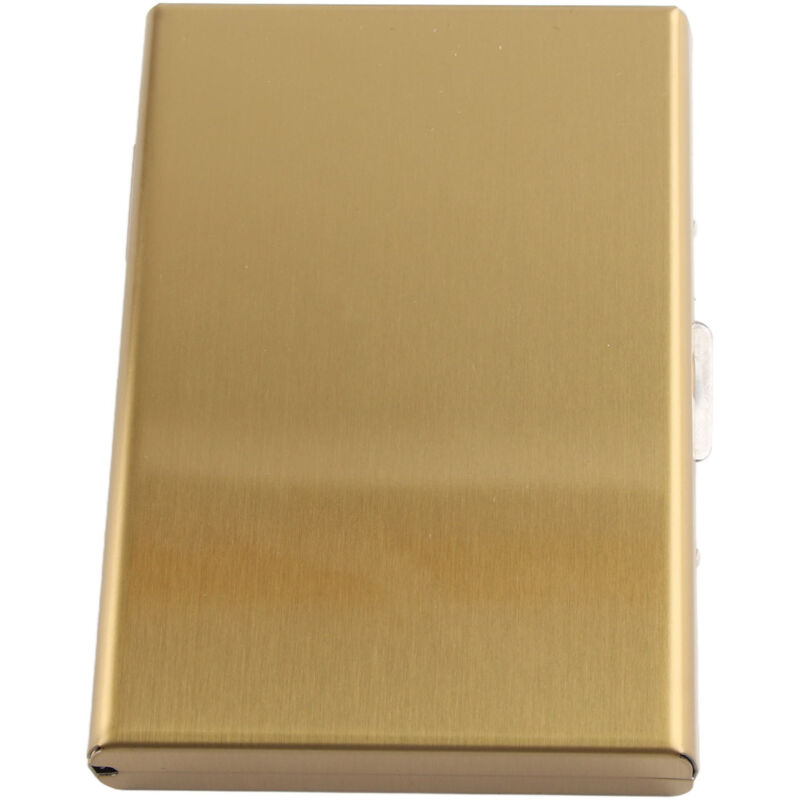 Kartenetui aus Edelstahl für Kredit- und Visitenkarten, elegantes Etui für Damen und Herren, goldfarben