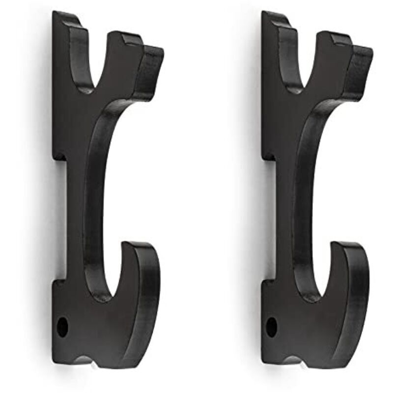 Katana-Wandhalterungsset mit 2 gepolsterten Katana-Haltern, Säbelständer, verstellbare Haken für Tanto, Rapier, Lichtschwert, Samuraischwert,