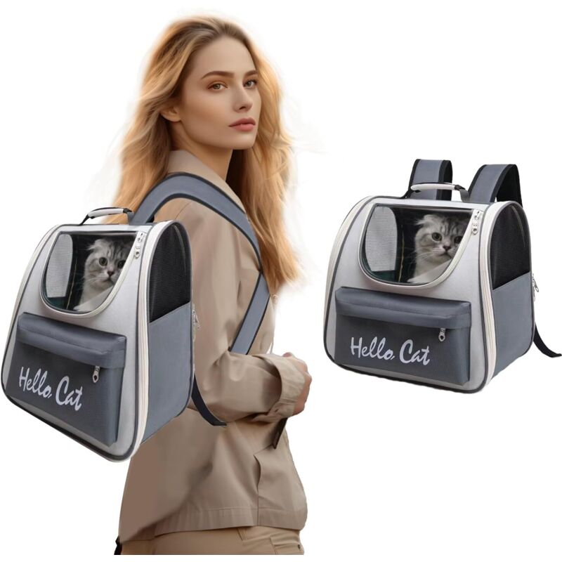 Katzen-/Hunderucksack, atmungsaktive Katzentragetasche für kleine Hunde, atmungsaktive Katzen-/Hundetragetasche für kleine Katzen und Hundewelpen