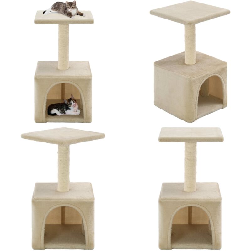 Vidaxl - Katzen-Kratzbaum Sisal 55 cm Beige - Katzen Kratzbaum - Sisalkratzbaum - Katzenmöbel - Katzenhaus - Spielplatz Für Katzen - Home & Living