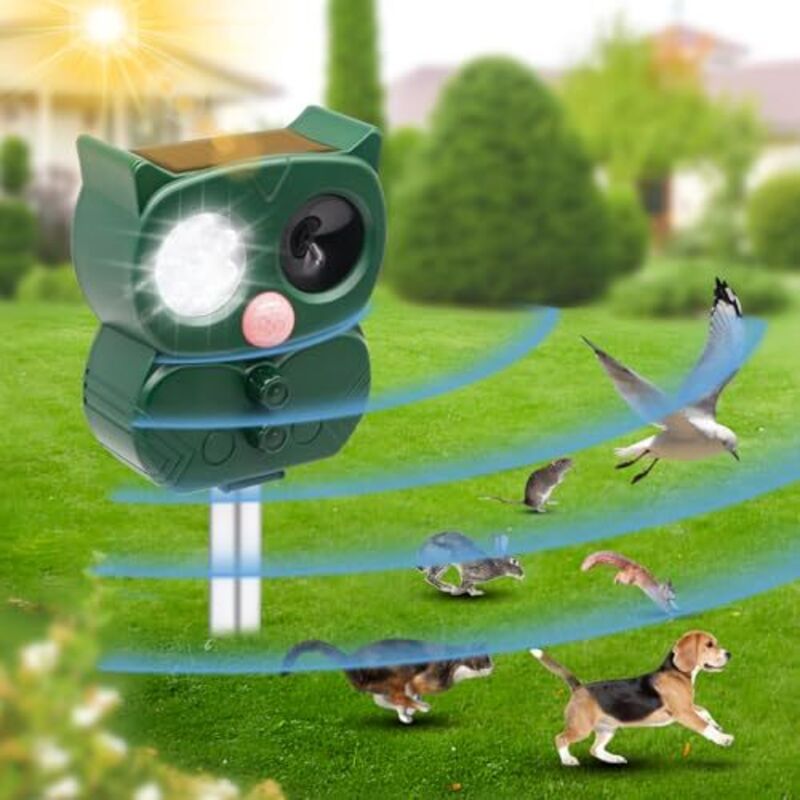 Katzenabwehr Outdoor, Katzenabwehr Outdoor, Katzenabwehr, Ultraschall Tierabwehr, Abwehrmittel für Hunde, Katzen, Kaninchen, Füchse