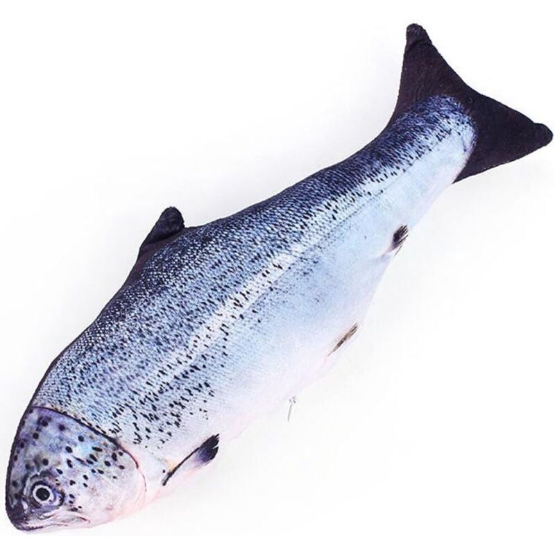 Katzenkauspielzeug, fischförmiges Katzenspielzeug, interaktives Katzenspielzeug