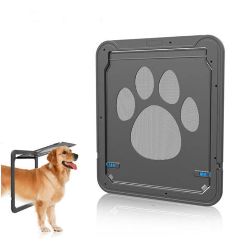 Katzenklappe für Fliegengitter, einfach zu installieren, verschließbare Katzenklappe für Fliegengittertüren, für kleine/mittlere Katzen/Hunde