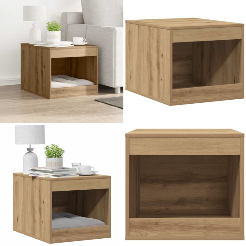 Katzenklo Artisan-Eiche 47x59x42 cm Holzwerkstoff - Katzenhaus - Holzwerkstoff