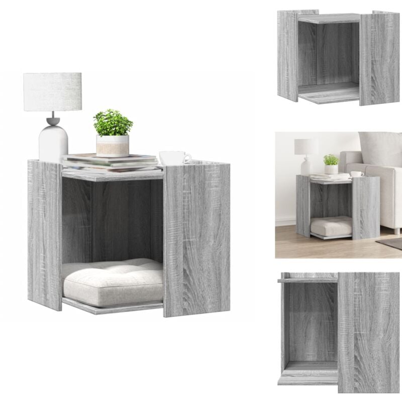 Vidaxl - Katzenklo Grau Sonoma 53x53x51 cm Holzwerkstoff - Katzenklo - Katzentoilette - Katzenklo Möbel - Katzentoilette Möbel