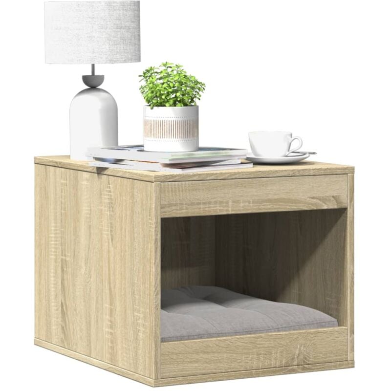 Katzenklo Sonoma Eiche 47x59x42 cm Holzwerkstoff Vidaxl