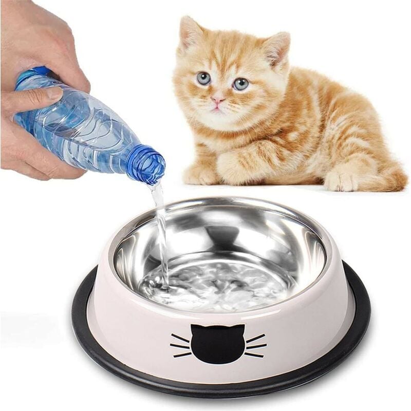 Kinsi - Katzennapf, Katzennapf aus rostfreiem Stahl, Futter- und Wasserschalen, Girs