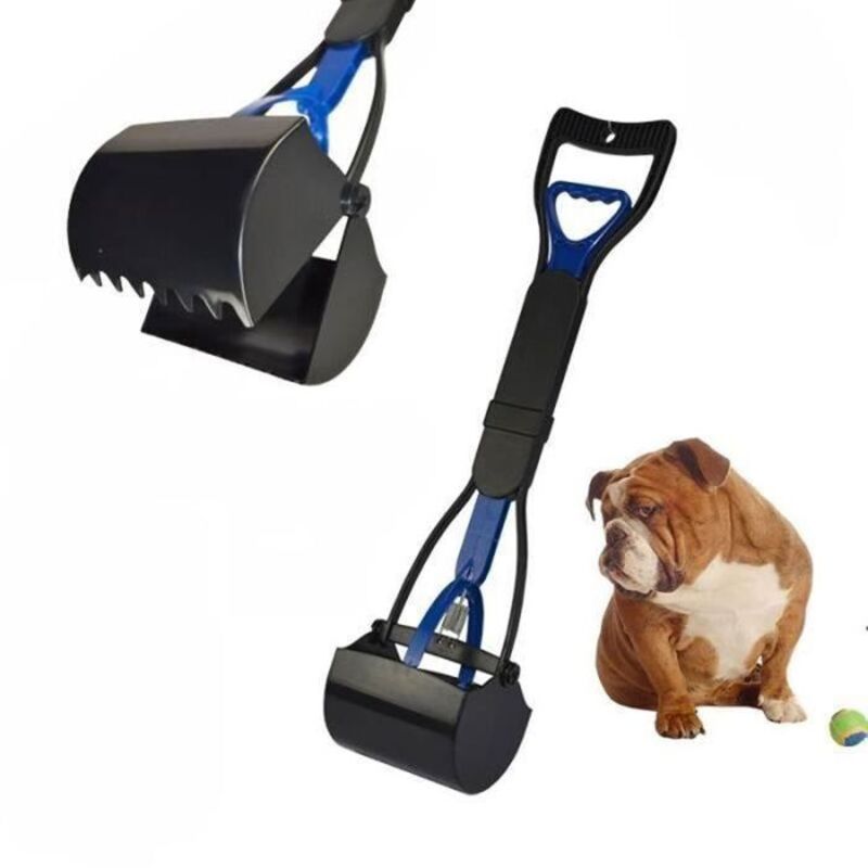 KATZENSTREU-SCHAUFEL - KATZENSTREU-GABEL - Praktisch - Tragbar - Langer Griff - Schwarzes Plastik