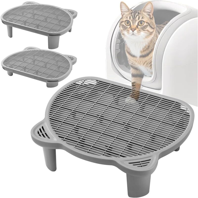 Katzentoilette Auffangmatte, automatische Katzentoilette Auffangmatte, Katzenstreu-Sammelleiter, speziell für ältere Katzen oder Kätzchen geeignet,