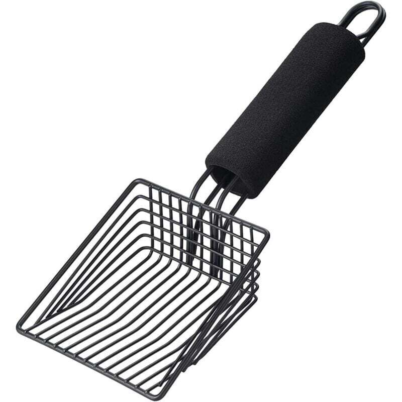 Katzentoilette aus Metall – Tiefe, schnell reinigende Katzentoilette mit komfortablem Griff, speziell für Besitzer mehrerer Katzen entwickelt.