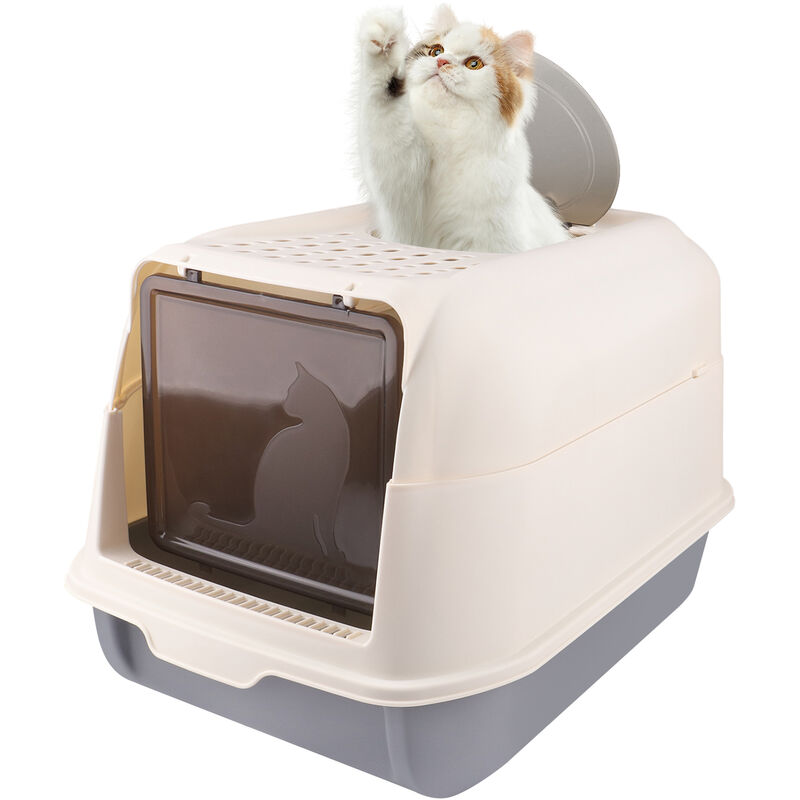 Katzentoilette-geschlossene Katzentoilette-mit Schaufel