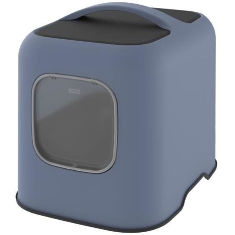 ROTHO - Katzenklo 51 x 39 x 40 cm - Katzenstreu Behälter - Blau Horizon