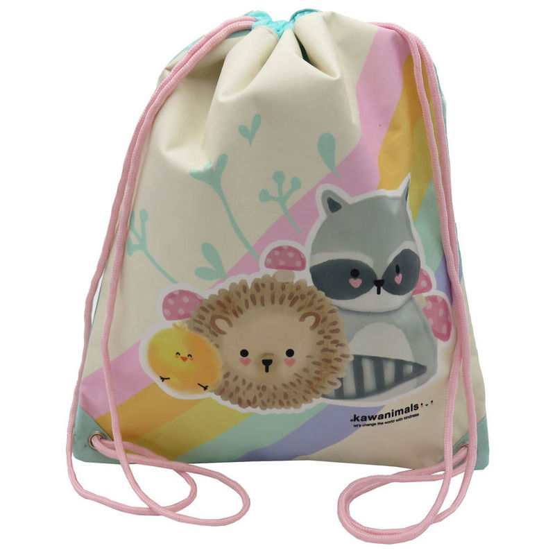 Kawanimals- Rucksack, Forest Collection, Schulrucksack, Trolley aufsetzbar, Schulbedarf, Rucksack, Mehrfarbig, Offizielles Produkt (CyP Brands)