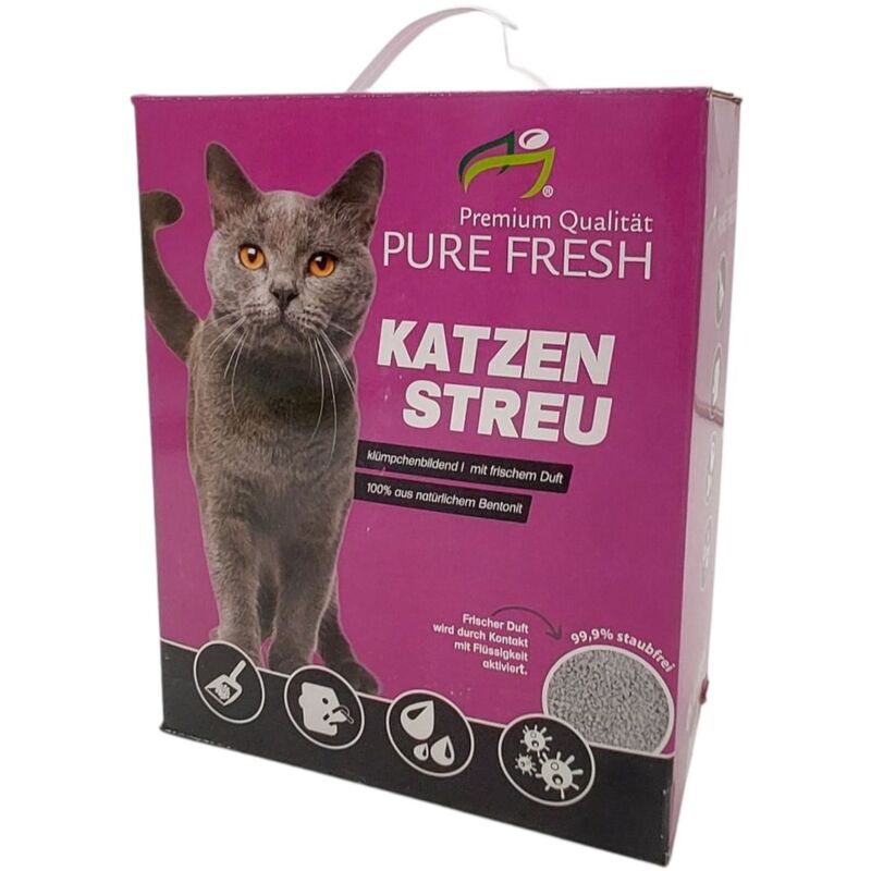 Buri - Katzenstreu 6L (5,2 kg) duftend Klumpstreu Haustierstreu Einstreu Streu Haustier