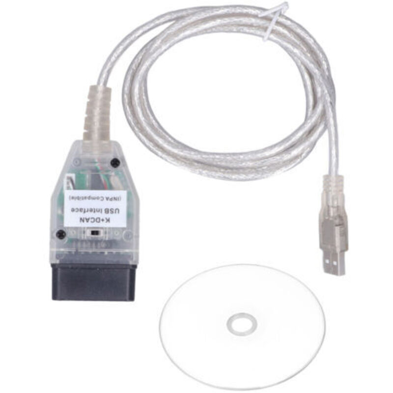 K+DCAN OBD2 Kfz-Diagnosegerät, USB-Schnittstelle mit Ersatzschalter für 1er BMW E81 E82 E83 E87 E88 2004-2011