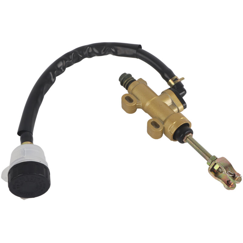 Keenso Hinterradbremspumpenzylinder, Hydraulikpumpe Hinterradbremshauptzylinder mit Ausgleichsbehälter für Motorrad, Dirtbike, ATV, Universal.