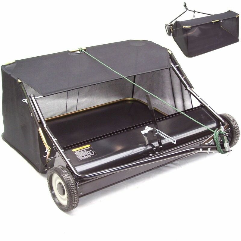 Kehrmaschine 120cm Rasenkehrer 55141 Rasenkehrmaschine Aufsitzmäher Rasentraktor