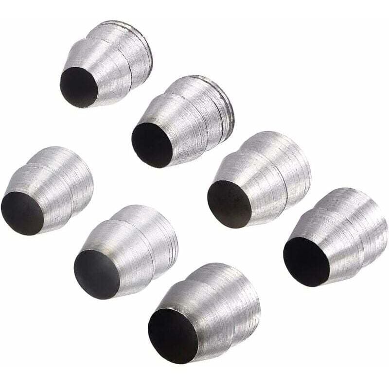 Keile mit rundem Stahlgriff, Set für Axt/Klauenhammer/Vorschlaghammer/Axtgriffkeile, 7-teilig