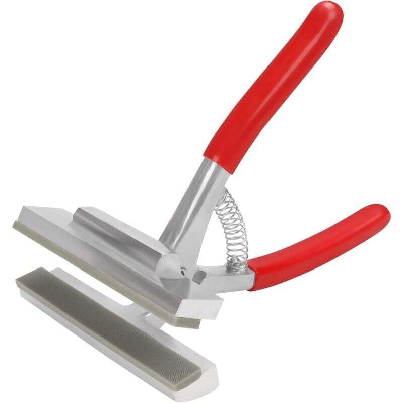 Keilrahmenklemme – 20 x 12,5 cm – Große Polsterwerkzeug-Federklemme aus Metalllegierung mit gepolsterten Griffen für Keilrahmen und Rahmen aus Holz