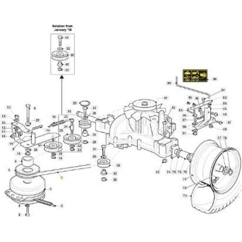 Stiga - GGP Aufsitzmäher-Antriebsriemen - 135062029/0