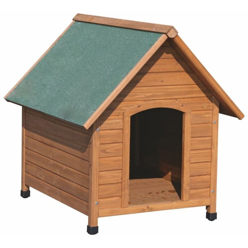 Kerbl - Hundehütte (l x b x h 85 x 73 x 80 cm, mit Bitumenüberdachung) 82394