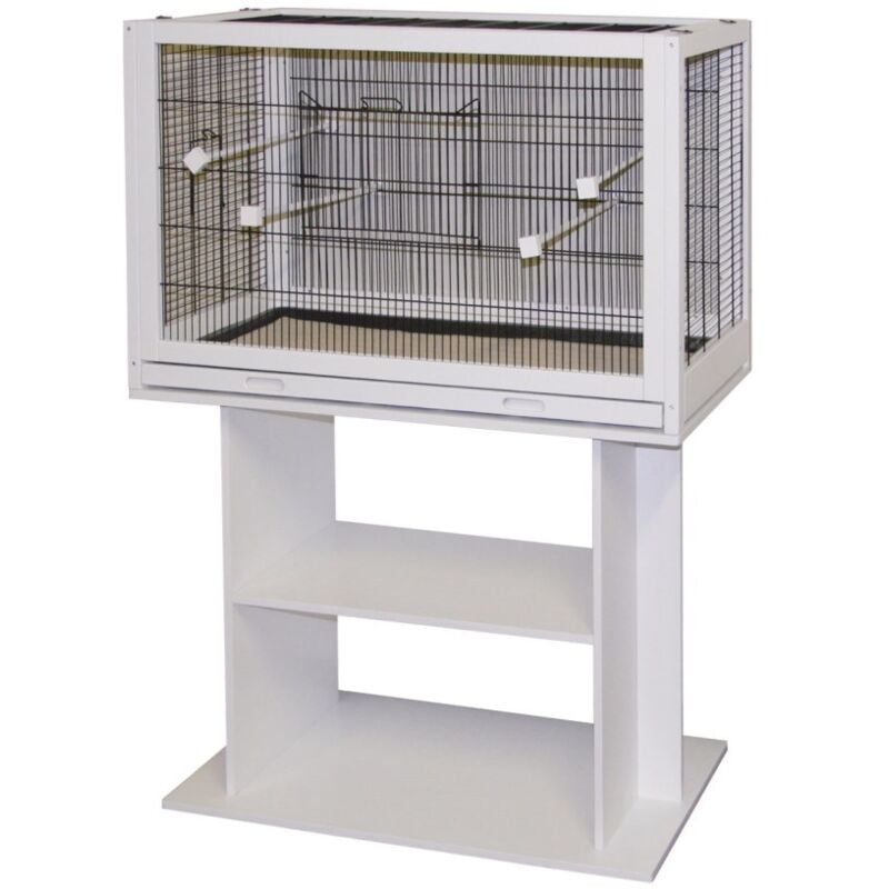 Kerbl - Vogelkäfig Fips (l x b x h 100 x 50 x 60 cm, mit Kunststoffwanne) 82911