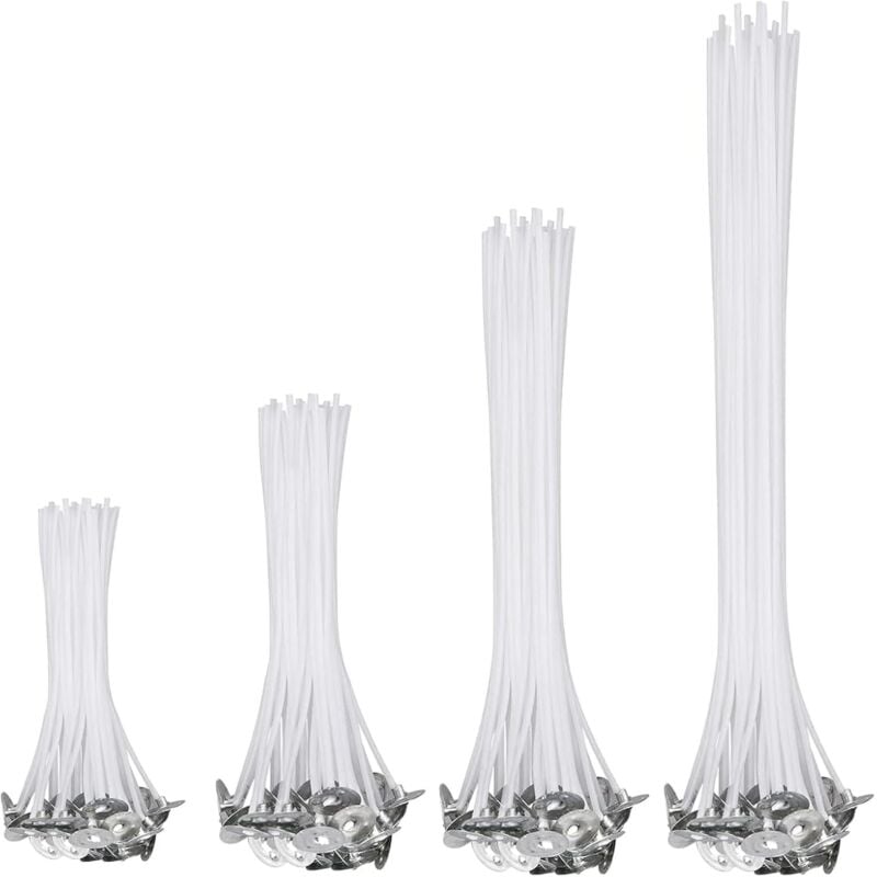 Bluedeer - Kerzendochte 200 Stück für Kerzen, Kerzendocht-Set, Baumwolle, Dochte für Kerzen diy, Holzdochte für Kerzen, Kerzengel, für Ölkerzen und