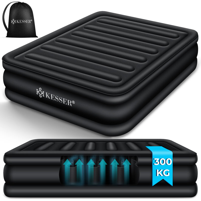 Aufblasbare Matratze Luftbett mit eingebauter elektrischer Pumpe integrierte erhöhte aufblasbare Matratze für Übernachtungsgäste mit