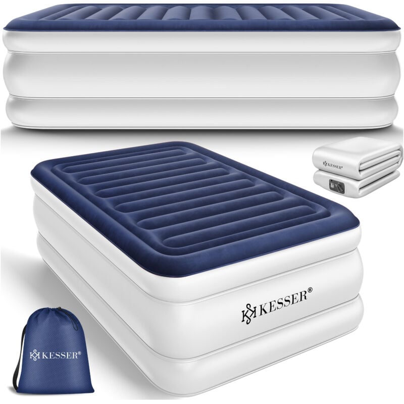 KESSER® Aufblasbare Matratze Luftbett mit eingebauter elektrischer Pumpe integrierte erhöhte aufblasbare Matratze für Übernachtungsgäste mit
