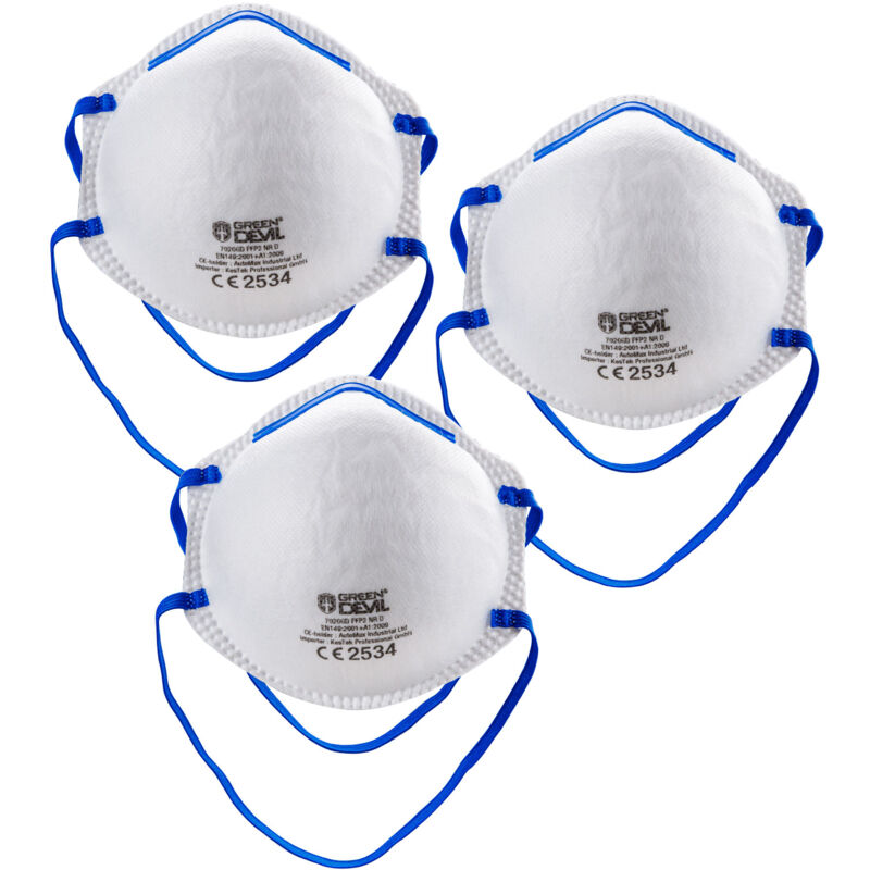Kestek Feinstaub Masken FFP2 3er Set ohne Ventil