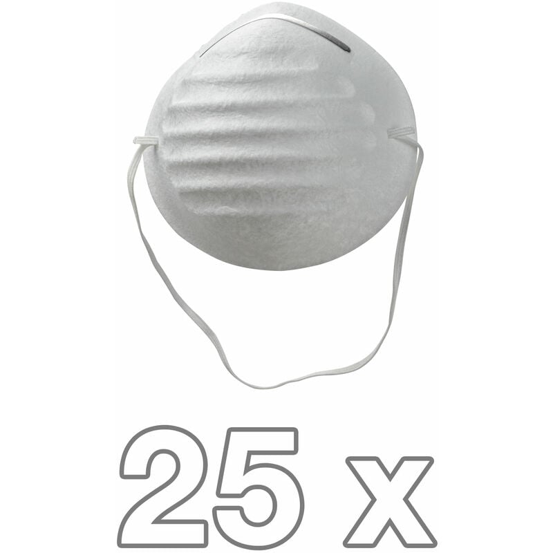 KesTek Mundschutzmaske Staubmaske Schutzmaske 25er Set PET Maske mit Nasenrücken