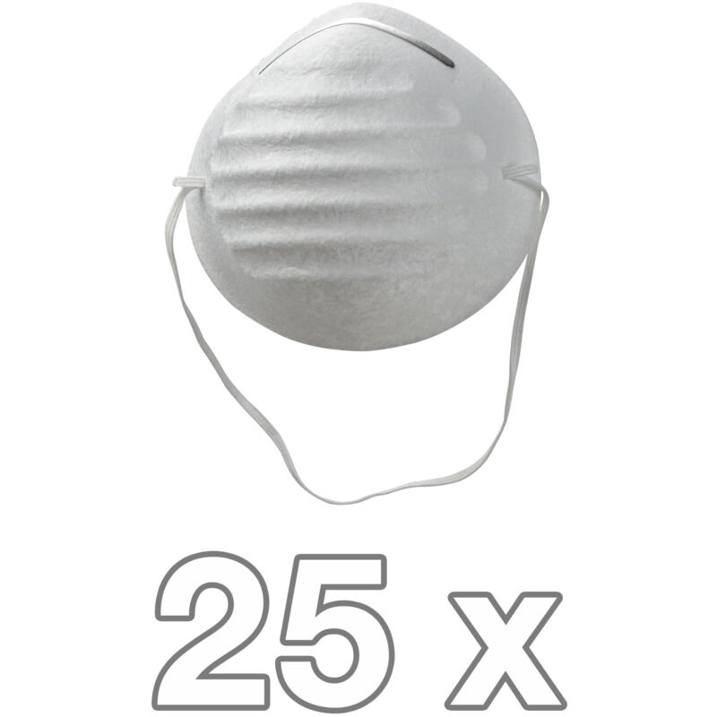KesTek Mundschutzmaske Staubmaske Schutzmaske 25er Set PET Maske mit Nasenrücken